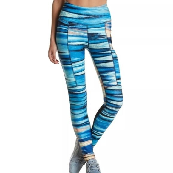 C&C California Blue Multicolor Leggings S - Picture 1 of 10